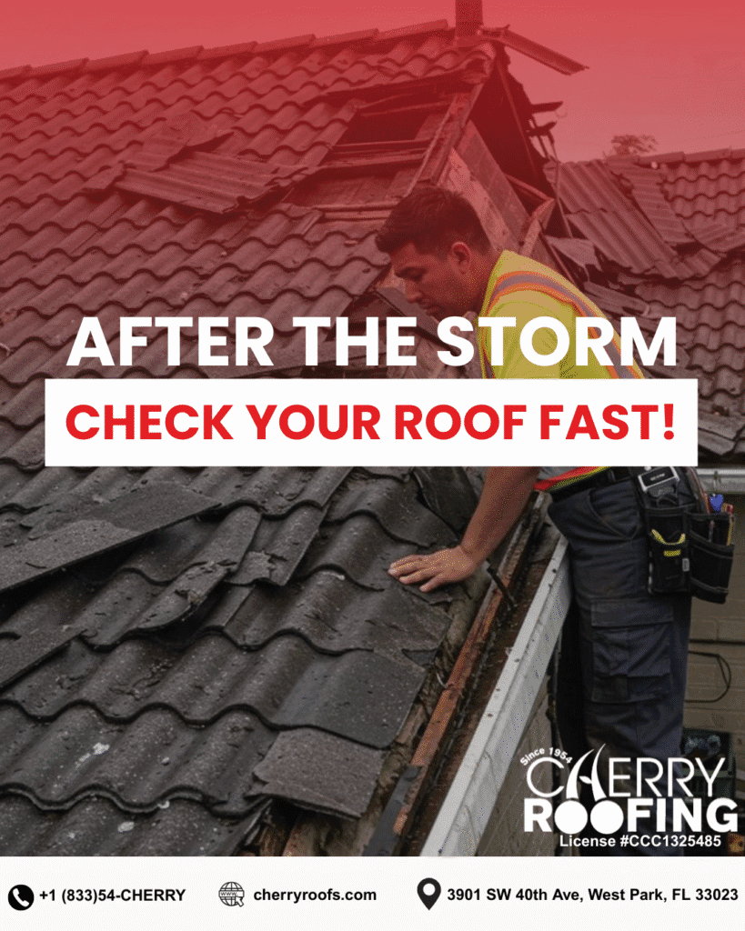 post storm roof inspection