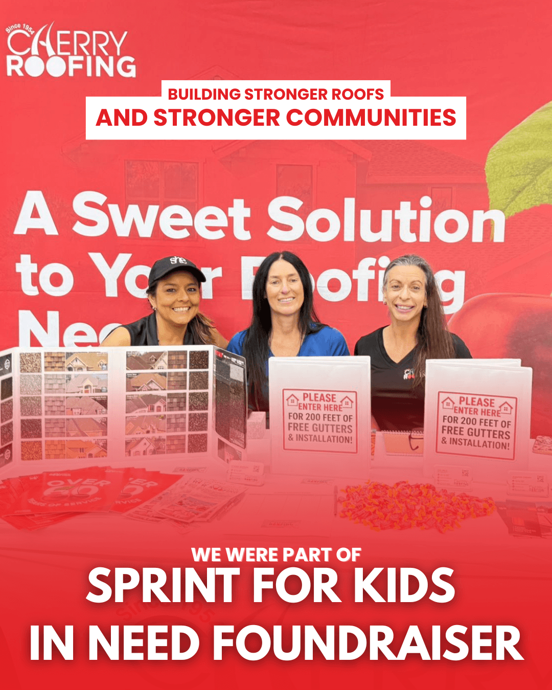 community support Cherry Roofing