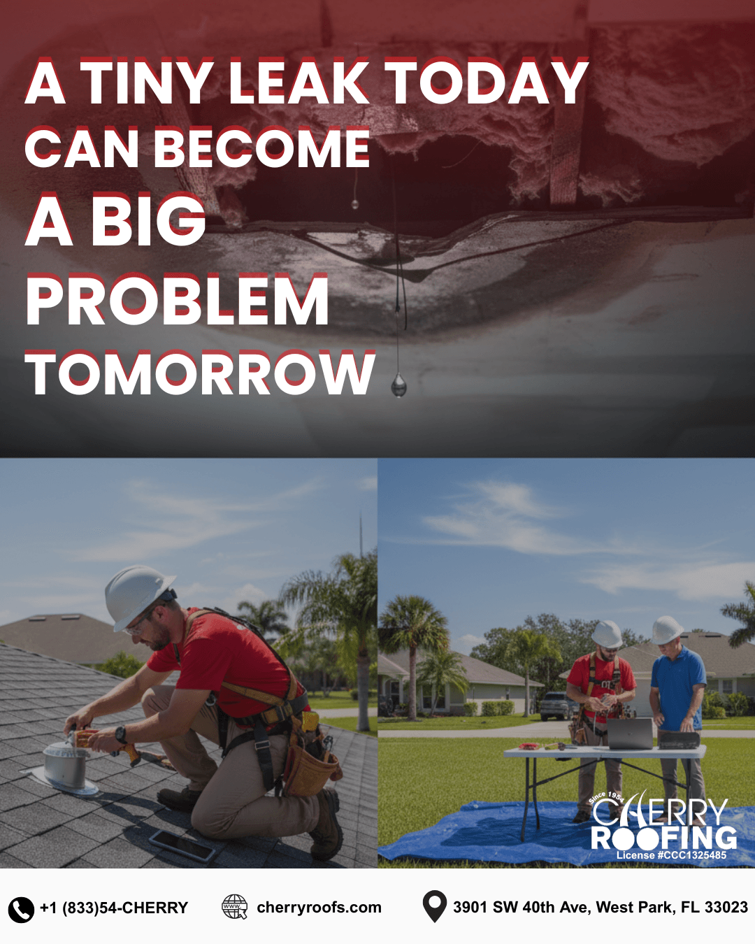 small roof leak repair