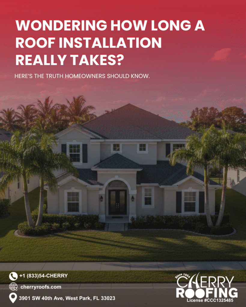 roof installation timeline