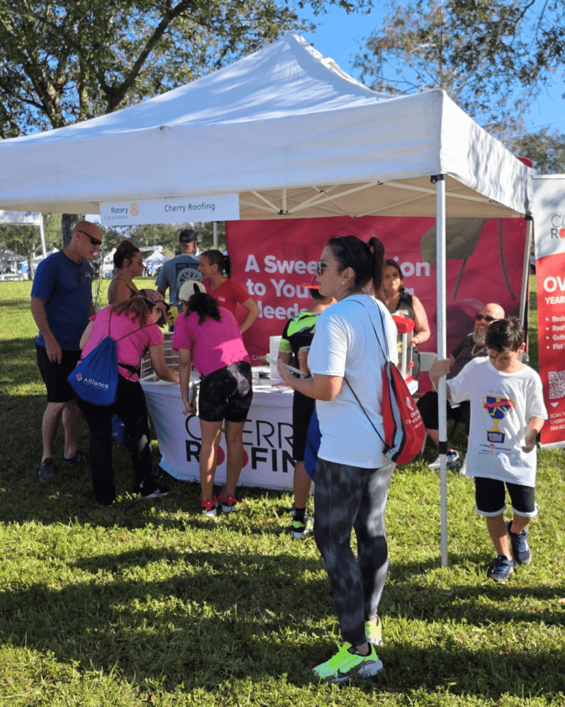 Cherry Roofing at the Rotary Run For Tomorrow 2025 Weston FL