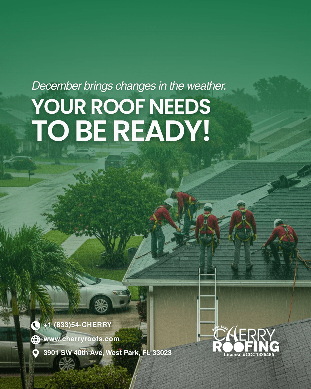 December roof inspection